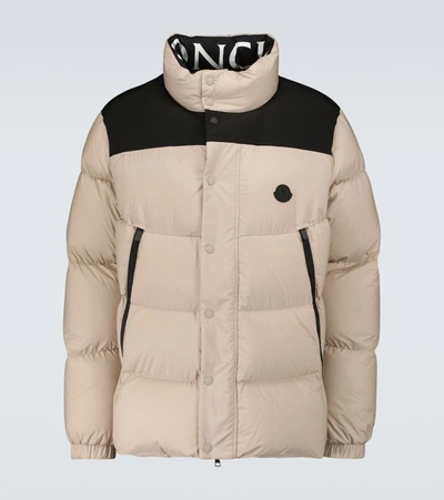 Moncler Beige & Black Timsit Jacket In Beige
