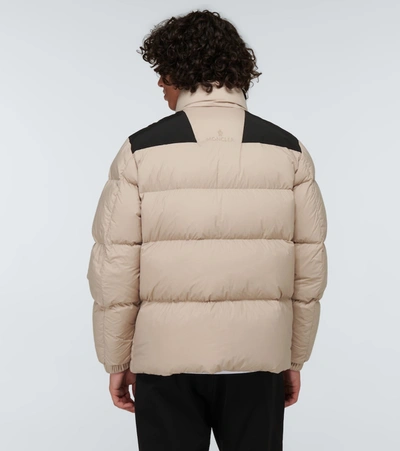Moncler Beige & Black Timsit Jacket In Beige