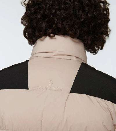 Moncler Beige & Black Timsit Jacket In Beige