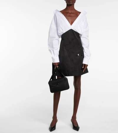 Prada Re-nylon Small Shoulder Bag In Black