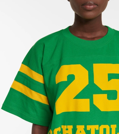 Shop Gucci Eschatology Printed Cotton T-shirt In Green