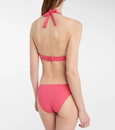 Shop Eres Foulard Halterneck Bikini Top In Pink