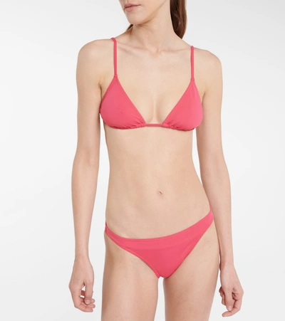 Shop Eres Mouna Triangle Bikini Top In Pink
