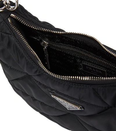 Prada Re-nylon Shoulder Bag In Black
