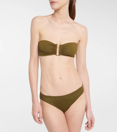 Shop Eres Les Essentiels Scarlett Bikini Bottoms In Green