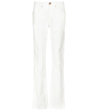 Shop Gabriela Hearst Charles Mid-rise Straight Jeans In White