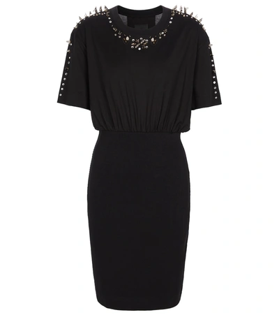 Shop Givenchy Embellished Minidress In Black