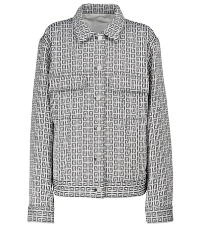 Givenchy Monogram Denim Jacket In Black
