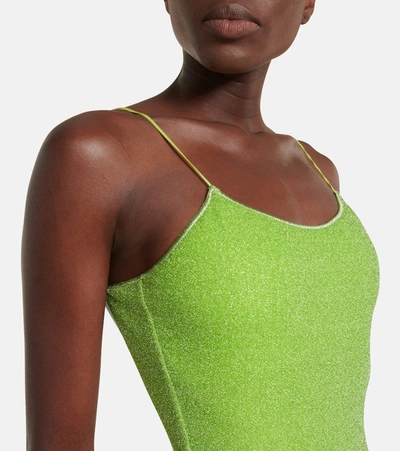 Shop Oseree Lumière Swimsuit In Green