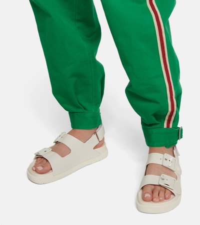 Shop Gucci Rubber Sandals In White