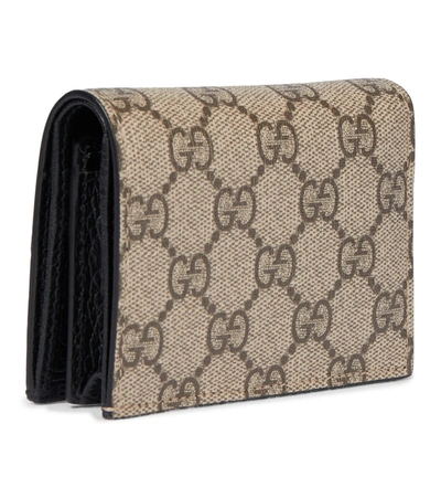 Shop Gucci Marmont Gg Supreme Wallet In Pink