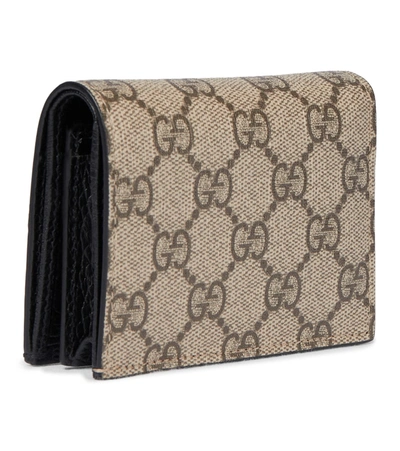 Gucci Marmont Gg Supreme Wallet In Pink