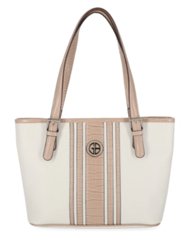 Shop Giani Bernini Center Strap Tote, Created For Macy's In White