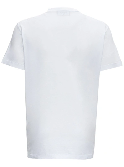 Shop Dsquared2 Cotton T-shirt With Logo Print In White