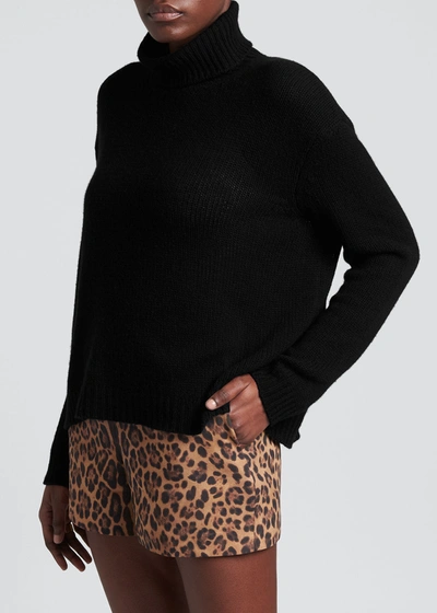 Shop Valentino Cashmere Turtleneck Sweater In Black