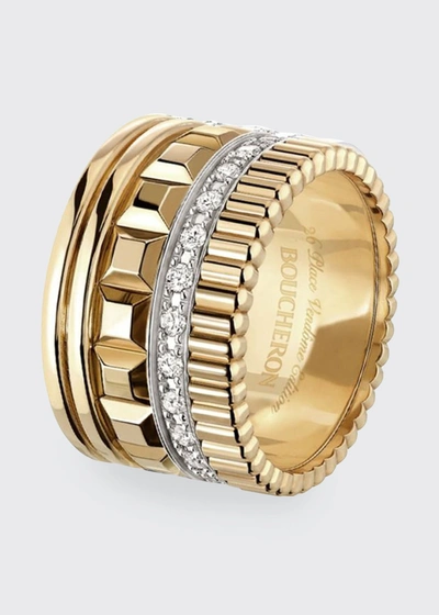Shop Boucheron Quatre Radiant Ring With Diamonds