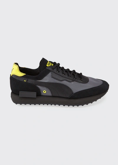 Shop Puma Men's Future Rider X Ctm Runner Sneakers In Black