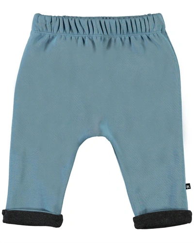 Shop Molo Boy's Soyo Elasticized Pull-on Pants In Aero
