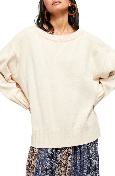Shop Free People Street Fair Tunic Sweater In Ivory Combo