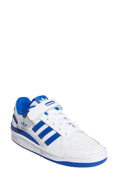 Shop Adidas Originals Forum Low Sneaker In White/ Team Royal Blue/ White