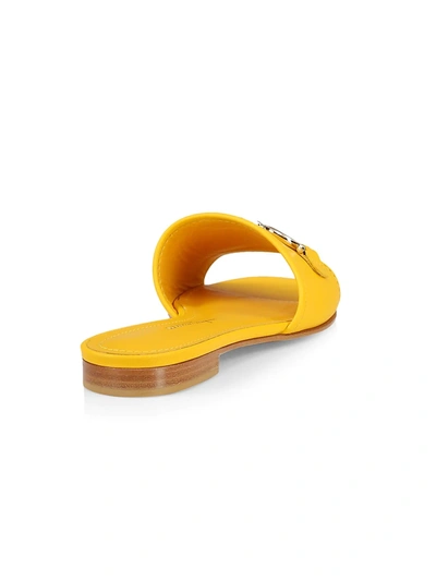 Shop Ferragamo Rhodes Slide Sandal In Yellow