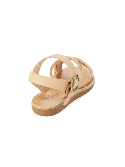 Shop Ancient Greek Sandals Little Girl's & Girl's Little Electra Leather Sandals In Natural