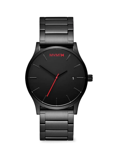 Shop Mvmt Men's Classic Black Stainless Steel Bracelet Watch