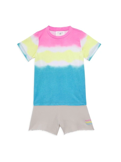 Shop Sol Angeles Little Girl's & Girl's Pop Colorblock T-shirt In Color Block