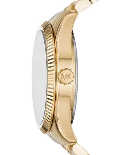 Shop Michael Kors Lexington Goldtone Stainless Steel Bracelet Watch
