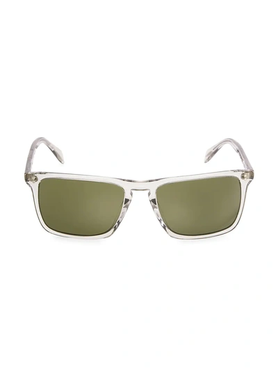 Shop Oliver Peoples Men's Bernardo 56mm Rectangular Sunglasses In Grey