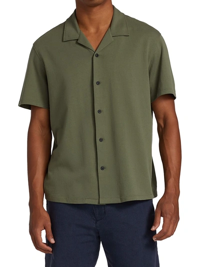 Shop Rag & Bone Avery Jersey Knit Shirt In Olive