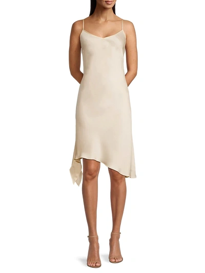 Shop Fame And Partners Women's The Serah Satin Slip Dress In Champagne