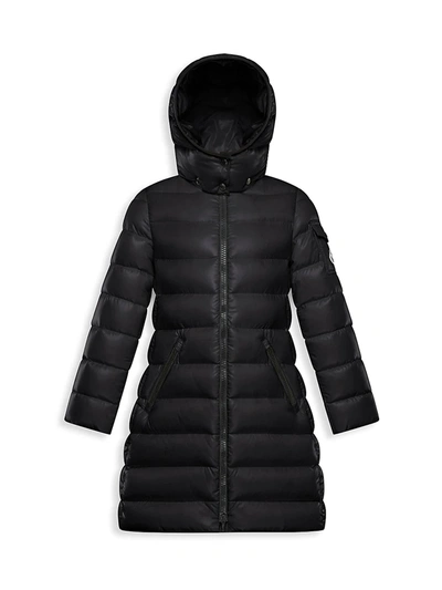 Shop Moncler Little Girl's & Girl's Moka Down Puffer Coat In Black