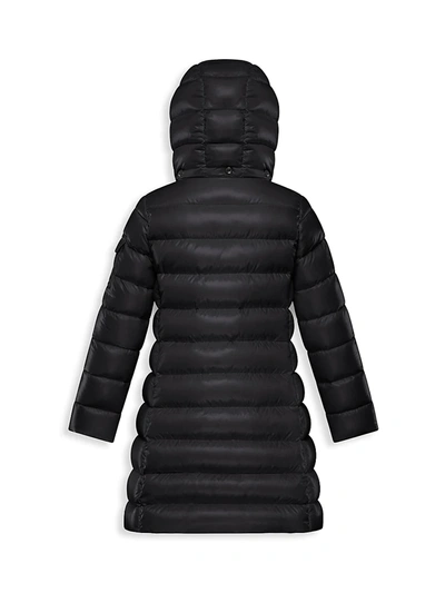 Shop Moncler Little Girl's & Girl's Moka Down Puffer Coat In Black