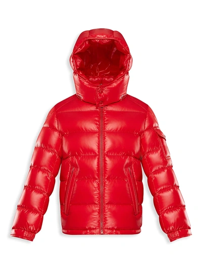 Moncler Enfant Teen Red Down Puffer Jacket