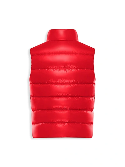 Shop Moncler Little Kid's & Kid's Down Puffer Vest In Red