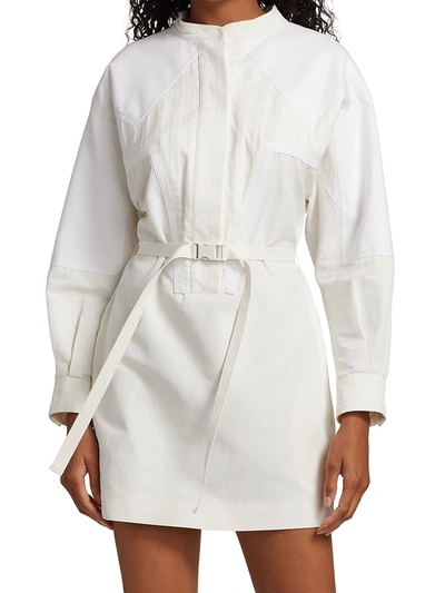 Shop Stella Mccartney Women's Liana Belted Mini Dress In Cream