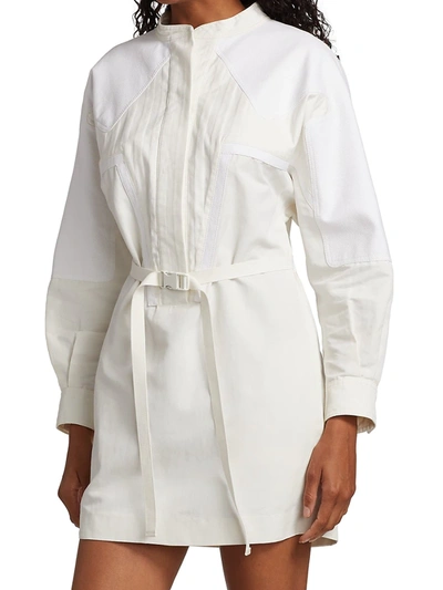 Shop Stella Mccartney Women's Liana Belted Mini Dress In Cream