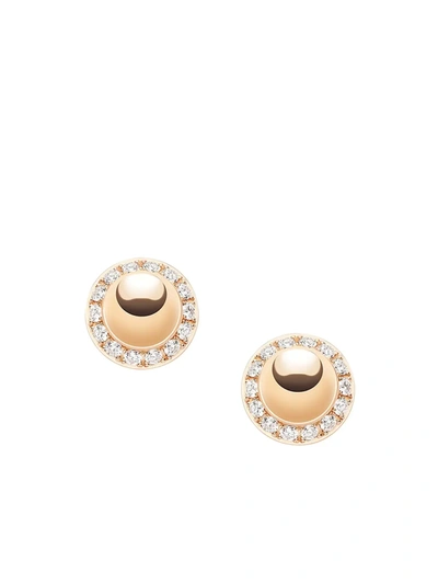 Shop Piaget Women's Possession 18k Rose Gold & Diamond Stud Earrings
