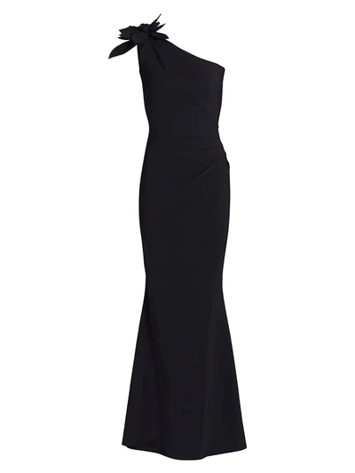 Shop Chiara Boni La Petite Robe Women's Gosia One-shoulder Gown In Black
