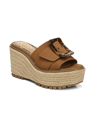 Shop Sam Edelman Livi Wedge Sandals In Brown