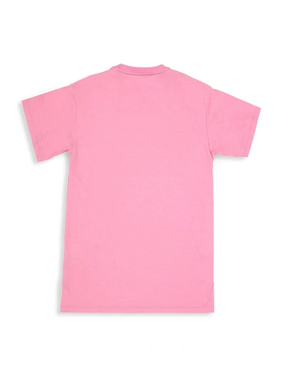 Shop Fendi Little Girl's & Girl's T-shirt Dress In Pink