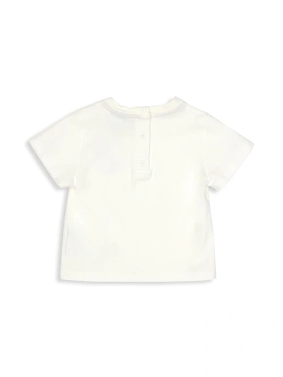 Shop Fendi Baby's Teddy Bear Embroidered T-shirt In White
