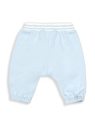Shop Fendi Baby Boy's Logo Jogger Sweatpants In Blue