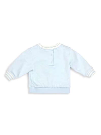 Shop Fendi Baby Boy's Logo Sweatshirt In Blue
