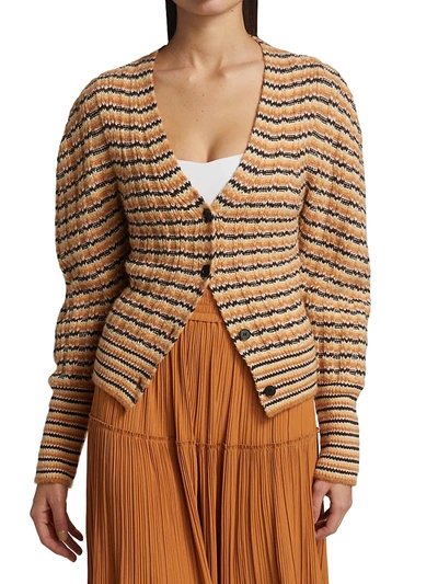 Shop A.l.c Rebekah Cardigan In Cashew Multi