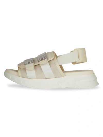 Shop Givenchy Marshmallow Sling-back Sandals In Off White