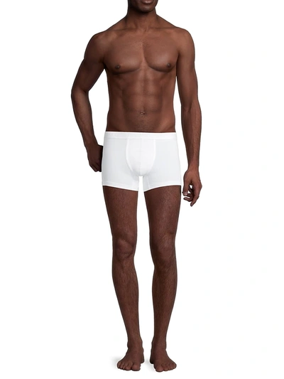 Shop Hanro Men's Essentials Cotton Boxer Brief In All White