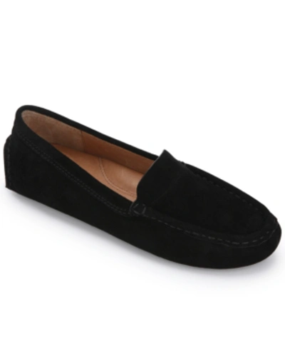 Shop Gentle Souls By Kenneth Cole Women's Mina Driver Loafer Flats In Black