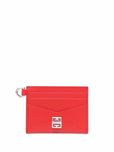 Shop Givenchy Women's Red Leather Card Holder